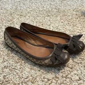 Brown Coach Flats